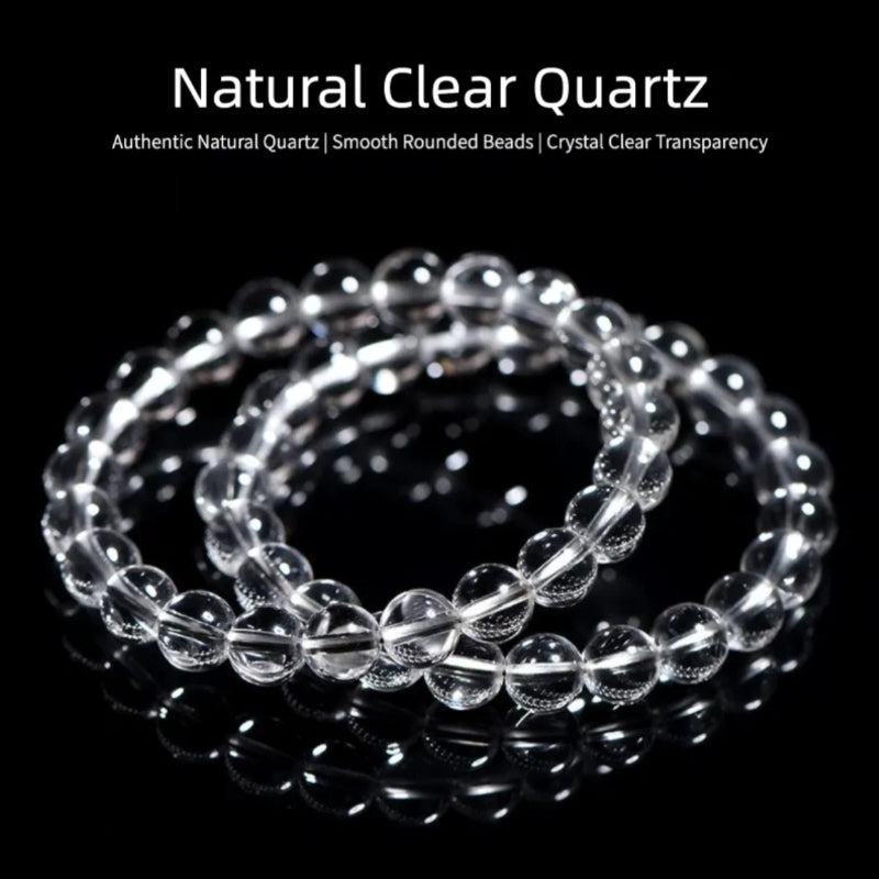 Authentic Raw Ore Clear Quartz Bracelet
